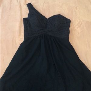 navy blue bridesmaid dress